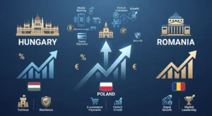 abstract showing banking trends in hungary (a fortress), romania (high growth) and poland (digital challenger banks)