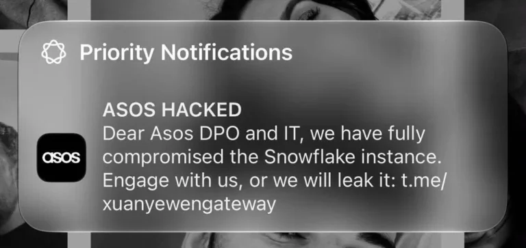 ASOS Security Breach